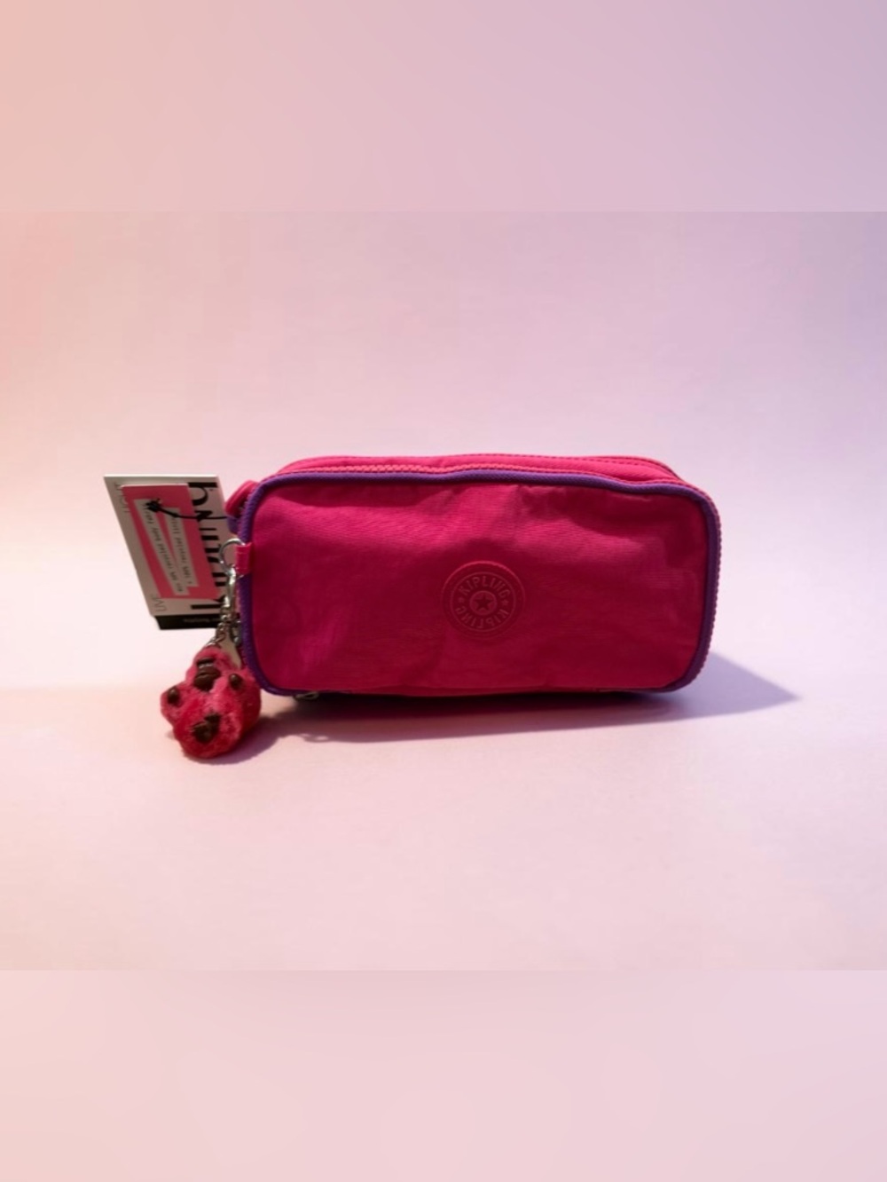 Kipling Chap Pen Case/Cosmetics Makeup Pouch organizer